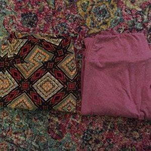 Lularoe Leggings - 2 pairs size TC Tall and Curvy